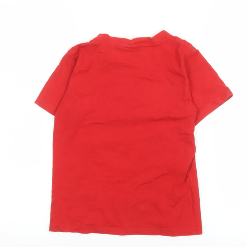 Around Australia Boys Red Koala Graphic Cotton T-Shirt Size 8 Years