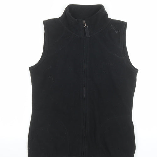 LA Gear Women’s Black Fleece Full Zip Sleeveless Waistcoat Size 10