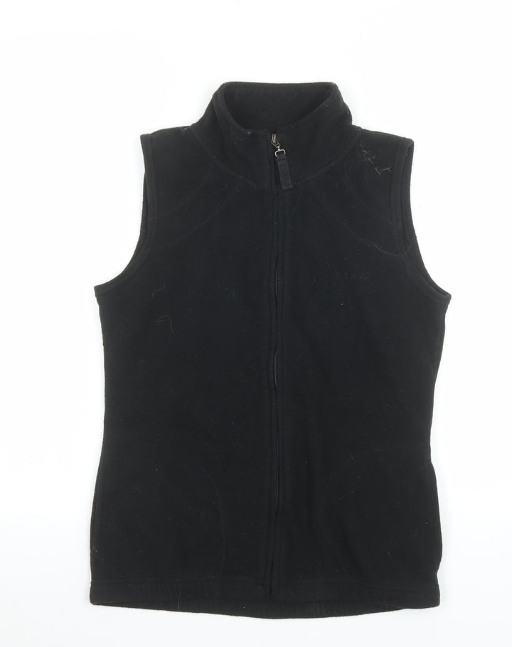 LA Gear Women’s Black Fleece Full Zip Sleeveless Waistcoat Size 10