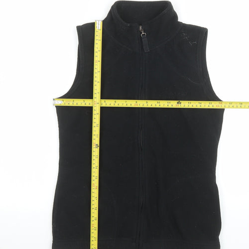LA Gear Women’s Black Fleece Full Zip Sleeveless Waistcoat Size 10