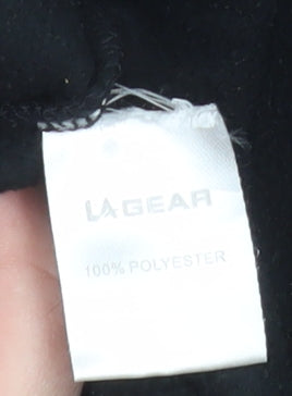 LA Gear Women’s Black Fleece Full Zip Sleeveless Waistcoat Size 10