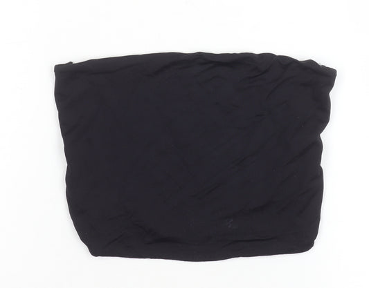 Bershka Women's Black Strapless Camisole Tank Top Size 12