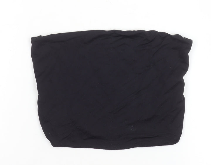 Bershka Women's Black Strapless Camisole Tank Top Size 12