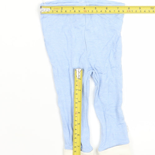 Leigh Tucker Willow Blue Striped Baby Outfit Set 6-9 Months Cotton