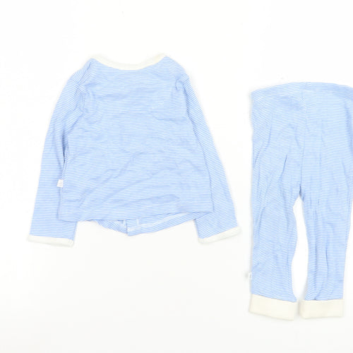 Leigh Tucker Willow Blue Striped Baby Outfit Set 6-9 Months Cotton