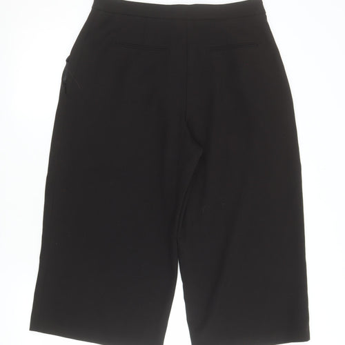 Dorothy Perkins Womens Black Culotte Shorts Size 10 Polyester Blend