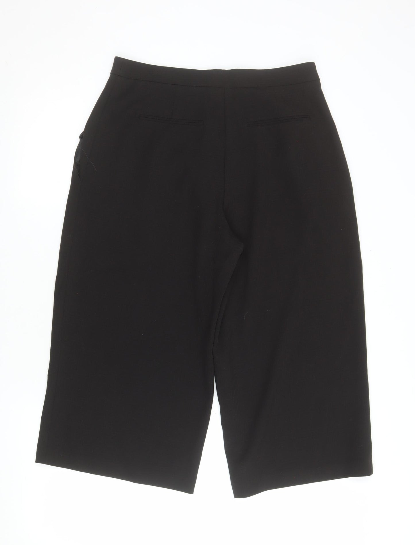 Dorothy Perkins Womens Black Culotte Shorts Size 10 Polyester Blend