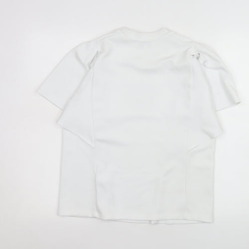 Ted Baker Women White M Flutter Sleeve Blouse