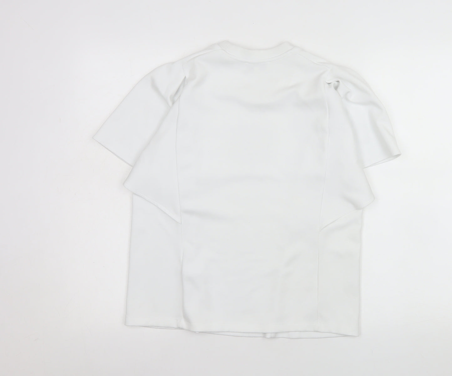 Ted Baker Women White M Flutter Sleeve Blouse