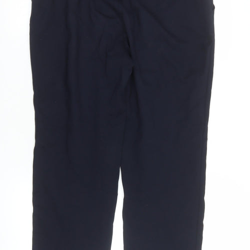 Marks and Spencer Women Black Slim Ankle Trousers Size 14