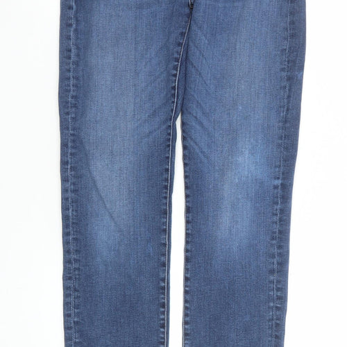 7 For All Mankind Women's Blue Skinny Stretch Jeans Size 28