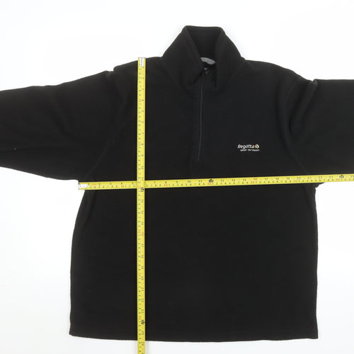 Regatta Men’s Black Fleece 1/4 Zip Pullover Sweatshirt Size M