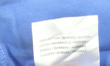 Lyle & Scott Men's Blue Short Sleeve Button-Up Cotton Shirt M