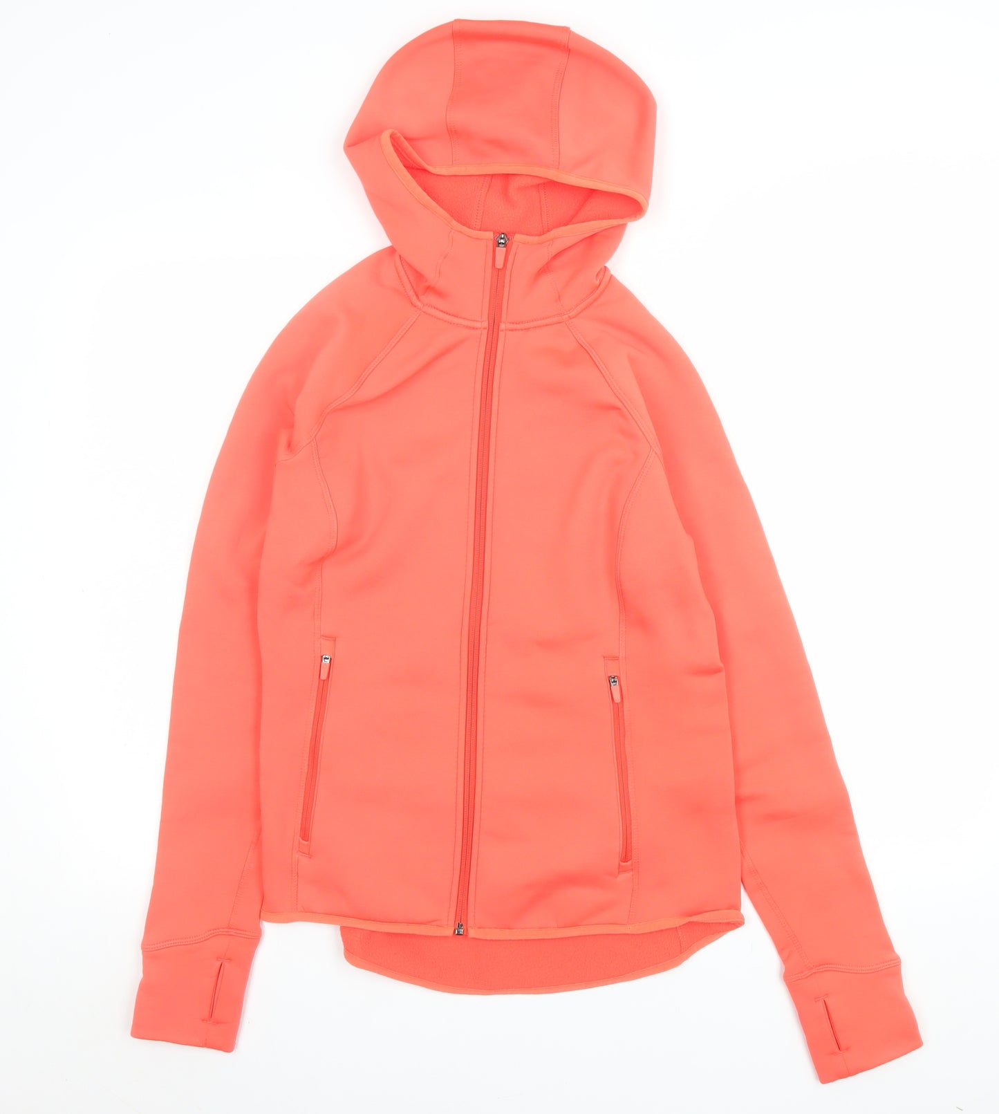 Marks and Spencer Women’s Orange Hooded Full Zip Softshell Jacket Size 10