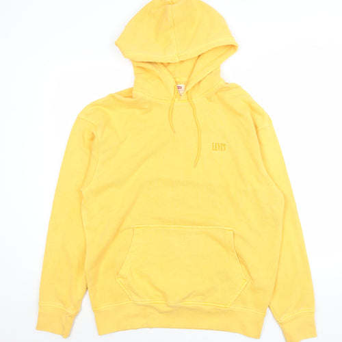 Levi's Men's Yellow Relaxed Fit Pullover Hoodie Size M