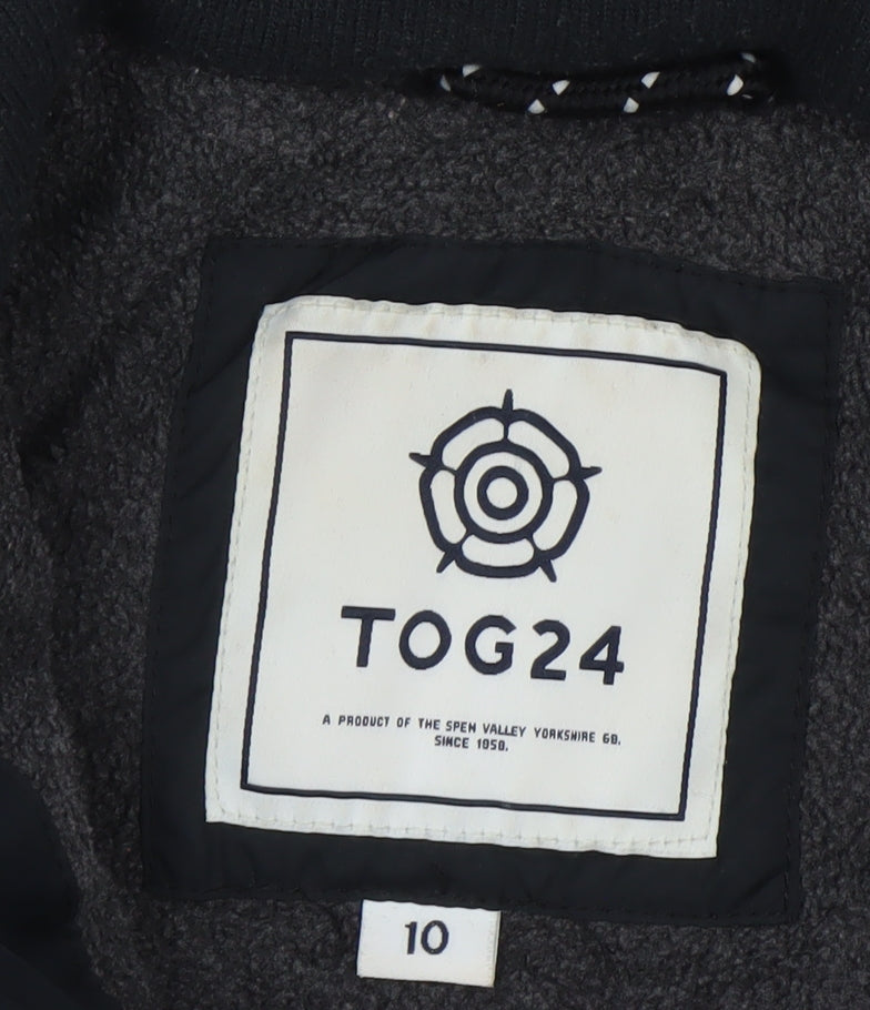 TOG24 Women's Black Size 10 Hooded Puffer Waistcoat Gilet