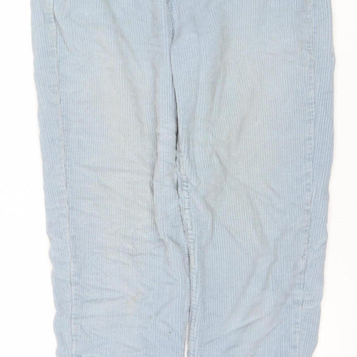 BDG Urban Outfitters Women's Blue Mom Corduroy Trousers W29 L30 Cotton