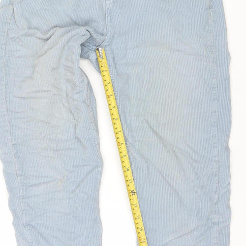 BDG Urban Outfitters Women's Blue Mom Corduroy Trousers W29 L30 Cotton
