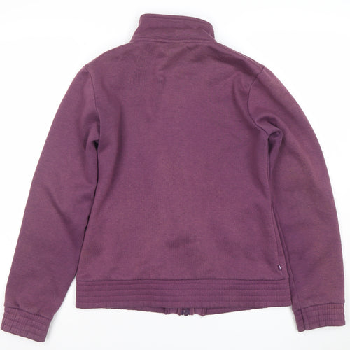 LA Gear Womens Purple Full Zip Basic Jacket Size 10