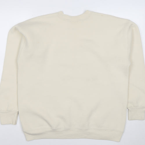 Lee Mens Beige XL Las Vegas Embroidered Fleece Sweatshirt