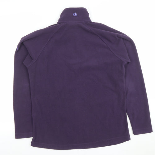 Craghoppers Women's Purple Fleece Half Zip Jacket Size 10