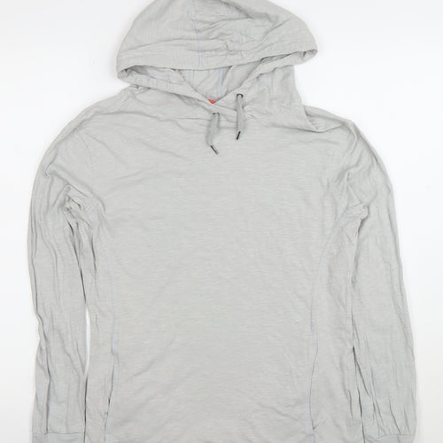 Regatta Women Grey Cotton Lightweight Pullover Hoodie UK 12