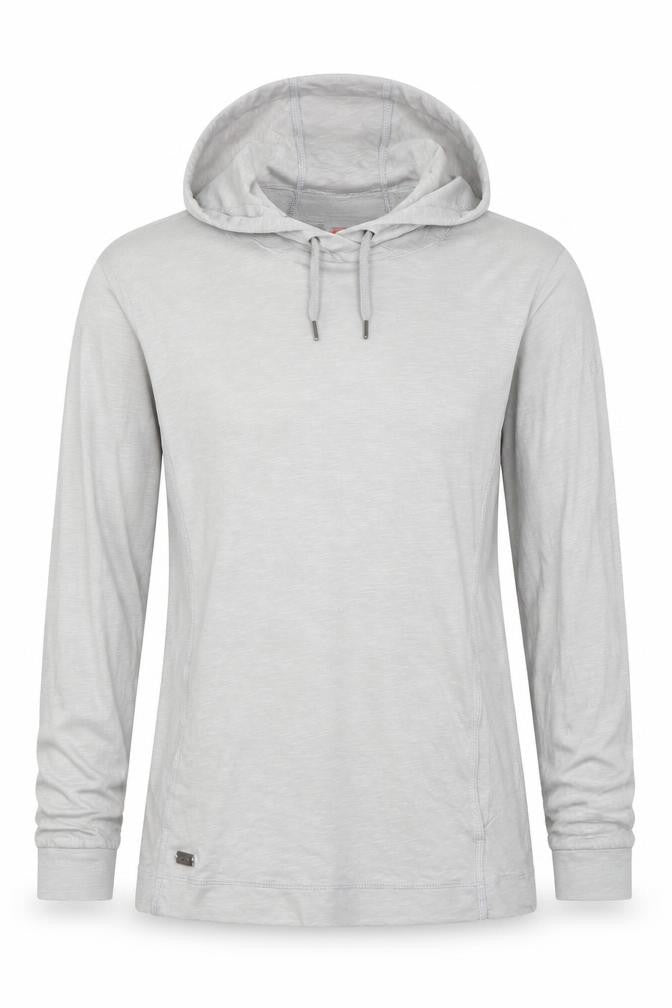 Front view of Regatta Women Grey Cotton Lightweight Pullover Hoodie UK 12