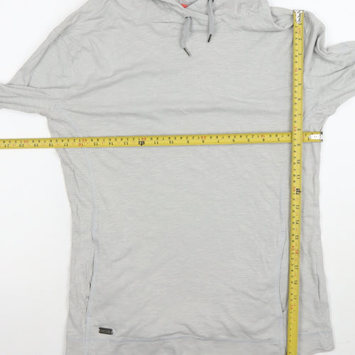 Regatta Women Grey Cotton Lightweight Pullover Hoodie UK 12