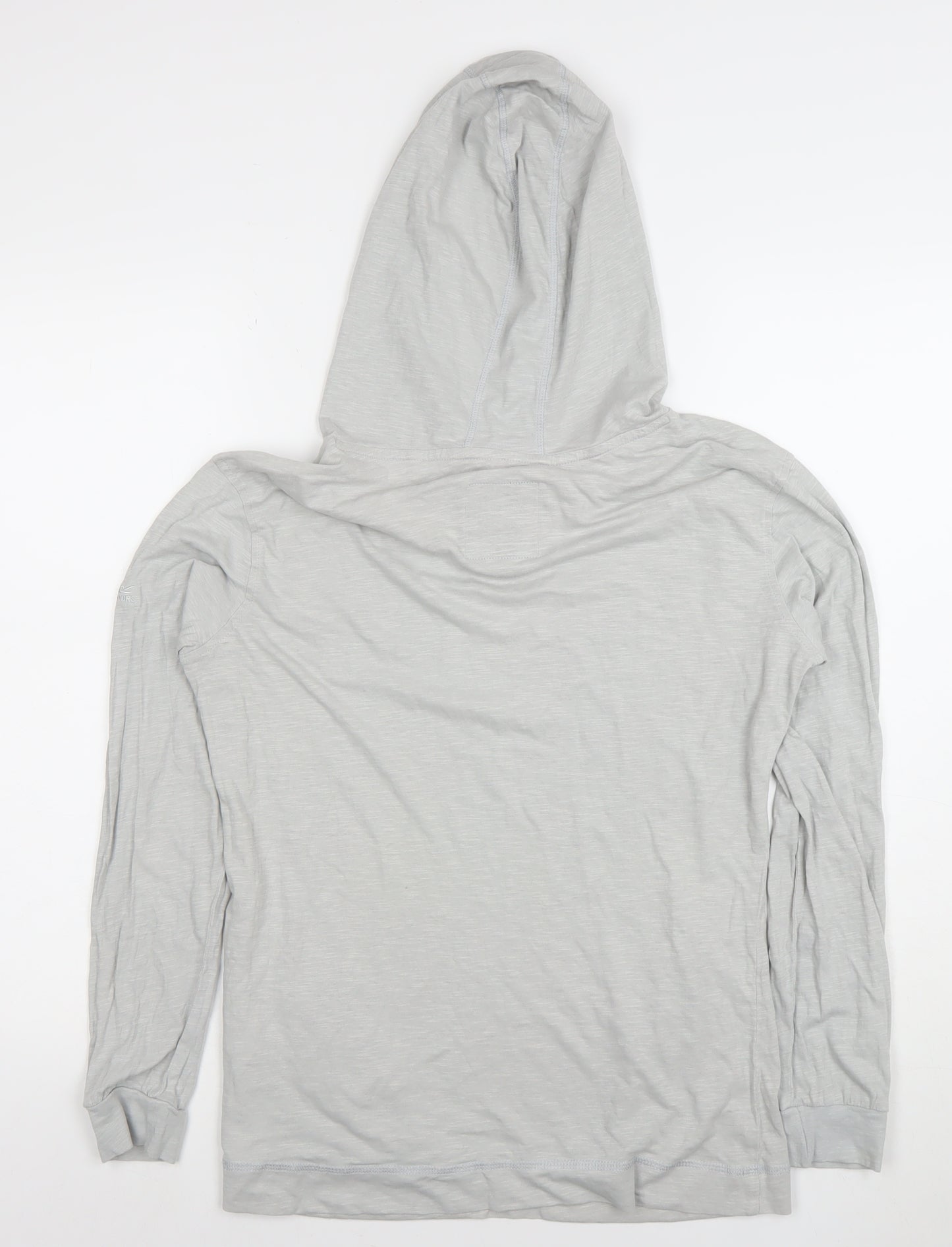 Regatta Women Grey Cotton Lightweight Pullover Hoodie UK 12