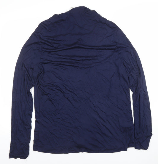 Jaeger Women's Blue Long Sleeve Viscose Basic Blouse Size 16