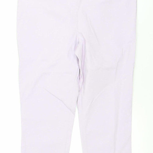 Bonmarché Women’s Purple Stretch Cotton Trousers Size 12
