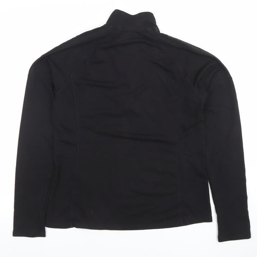 Adidas Womens Black Long Sleeve 1/4 Zip Golf Top Size M
