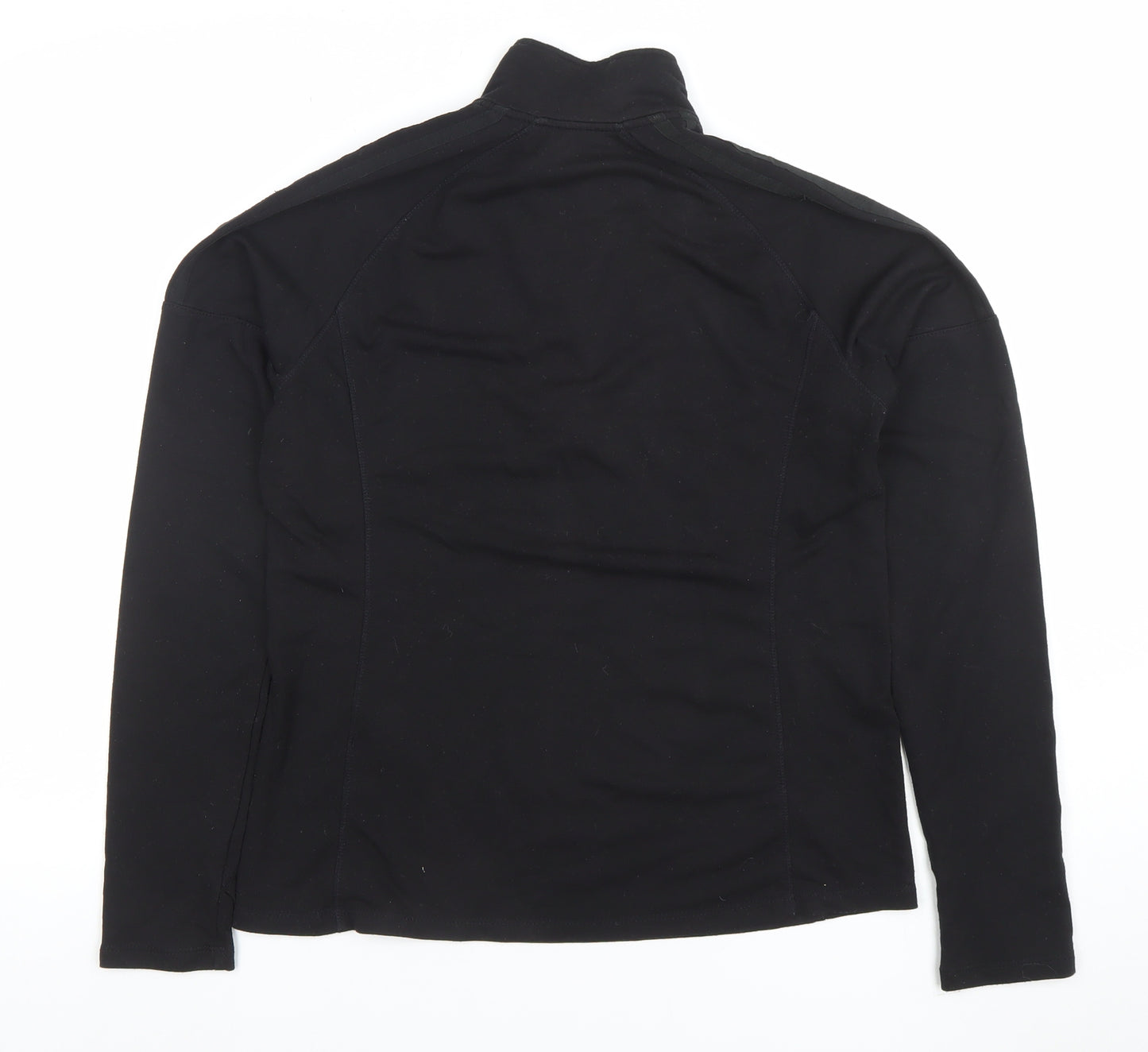 Adidas Womens Black Long Sleeve 1/4 Zip Golf Top Size M
