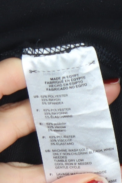 Adidas Womens Black Long Sleeve 1/4 Zip Golf Top Size M