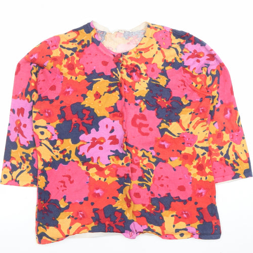 Susan Bristol Women’s Multicoloured Floral Button-Up Top L