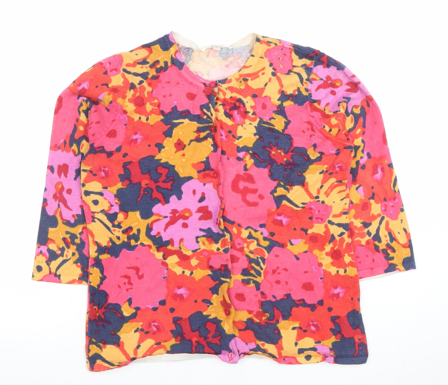 Susan Bristol Women’s Multicoloured Floral Button-Up Top L