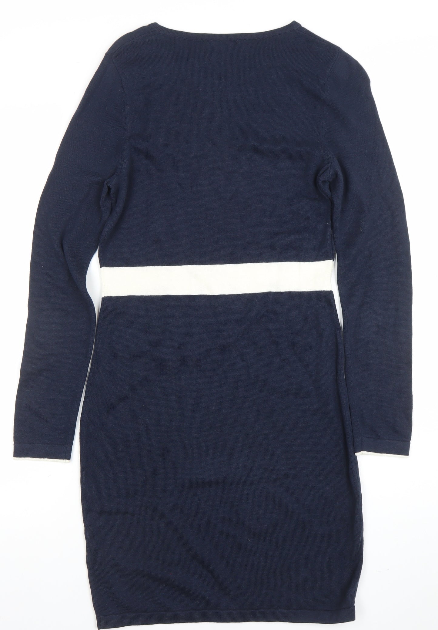 Antoni & Alison Women’s Navy Blue Knit Bodycon Bow Dress Size S
