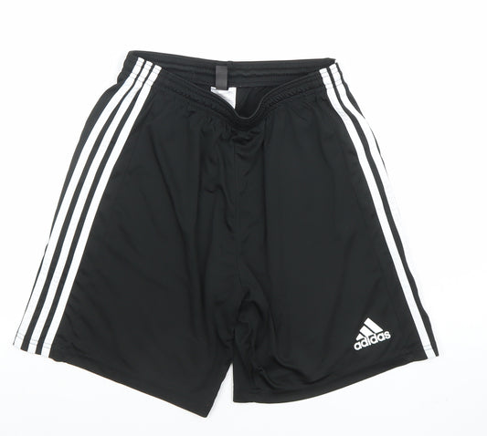 Adidas Men's Black Athletic Shorts Size M Moisture Wicking Gymwear