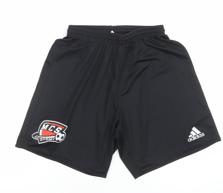 adidas Men's Black Small Athletic Football Shorts