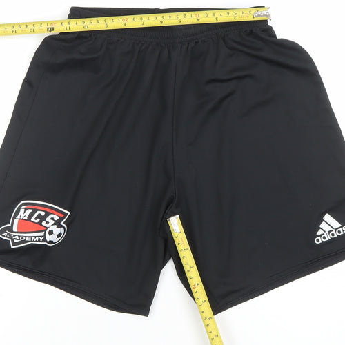 adidas Men's Black Small Athletic Football Shorts