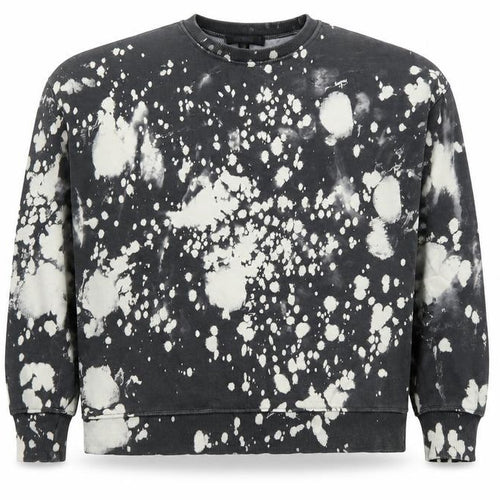 Missguided Women Black & White Tie Dye Pullover Sweatshirt UK 8