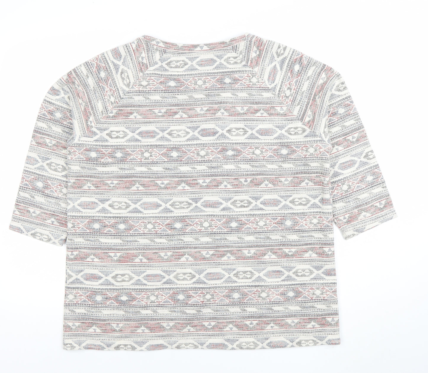 Tu Women’s Multicoloured Geometric Knit T-Shirt Size 18