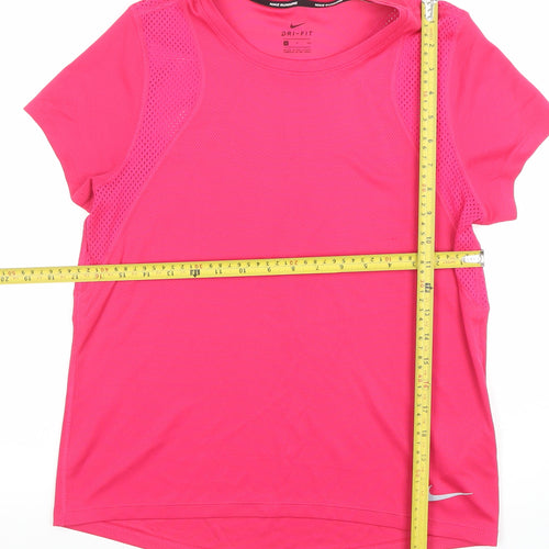 Nike Women's Pink Dri-Fit Running T-Shirt Small Short Sleeve Lightweight