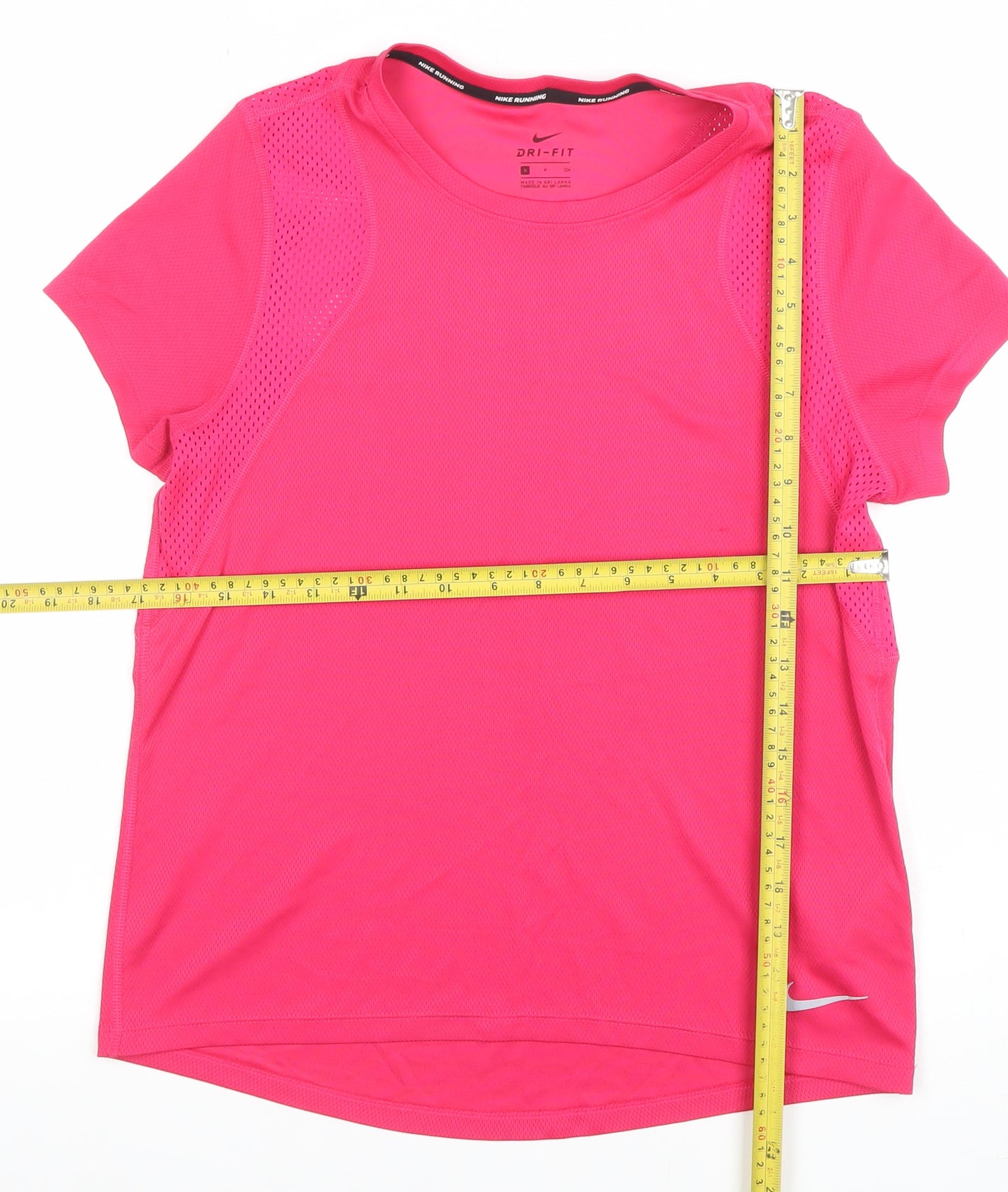 Nike Women's Pink Dri-Fit Running T-Shirt Small Short Sleeve Lightweight