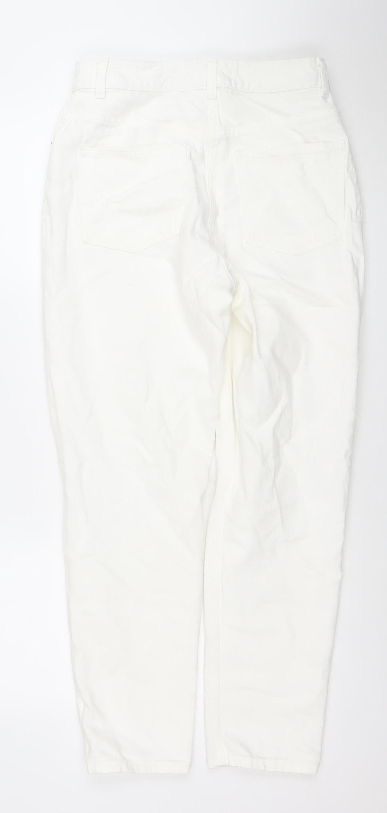 Primark Women’s White Distressed Skinny Jeans Size 10