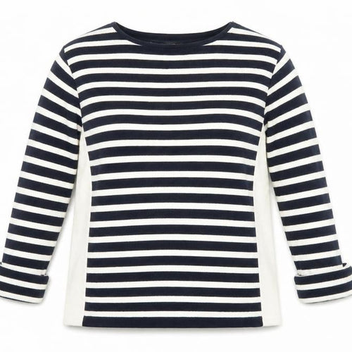 Mercer & Madison Women's Blue Striped Cotton Jumper Size 14 L