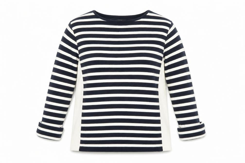 Mercer & Madison Women's Blue Striped Cotton Jumper Size 14 L