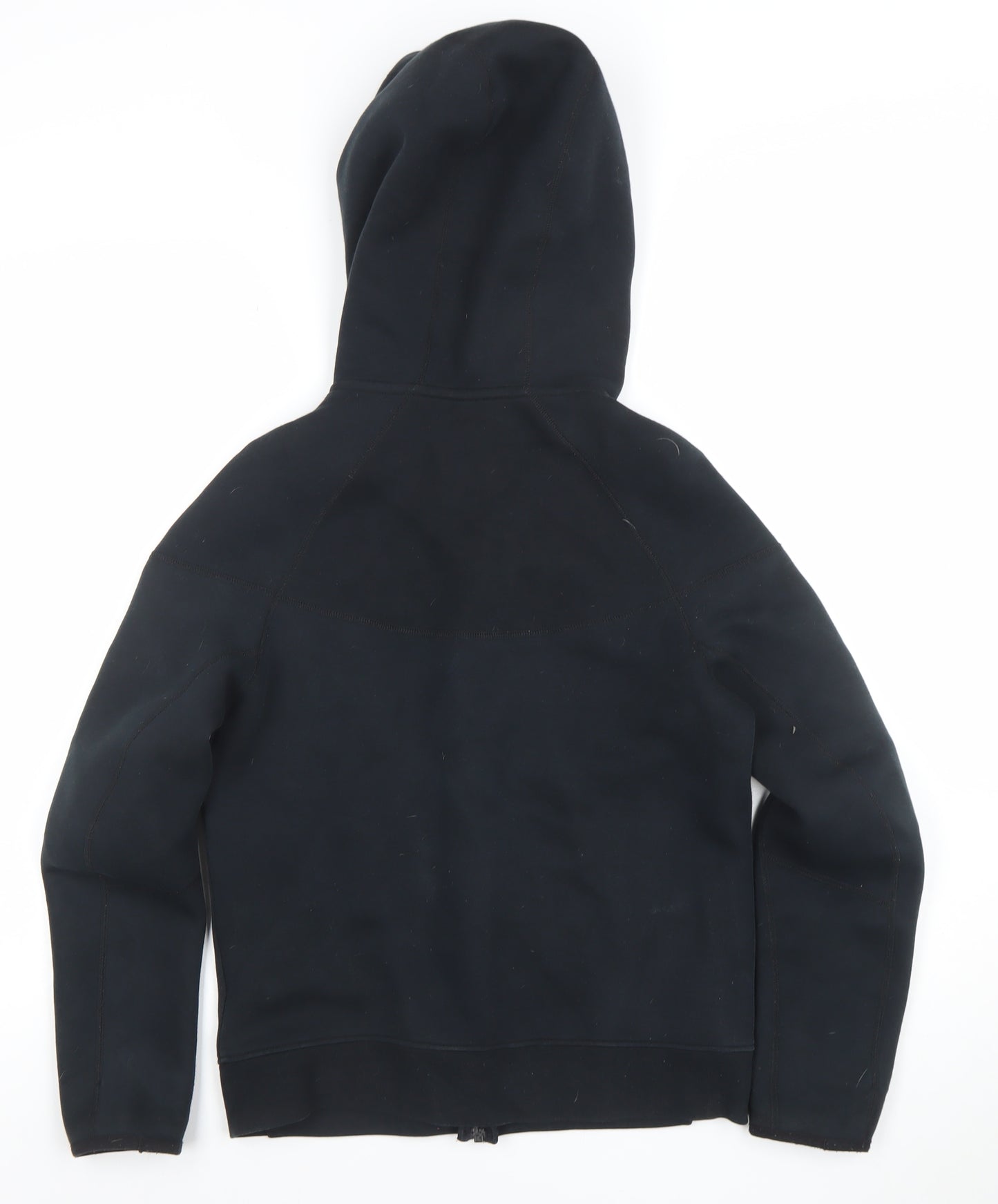 Nike Boys Black Full Zip Hoodie Size L 147-158cm Softshell Logo Pockets
