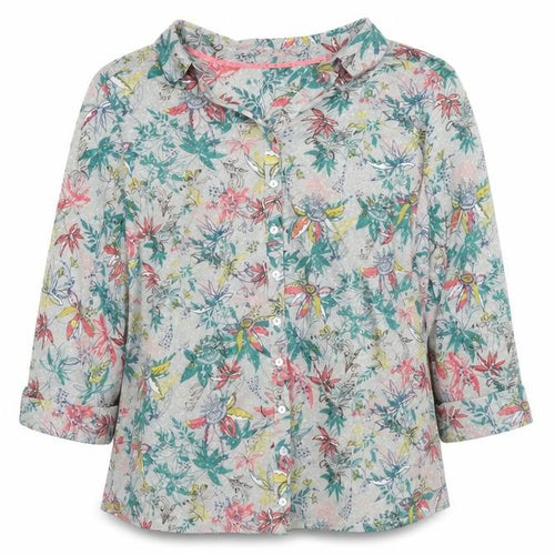 Marks and Spencer Women’s Multicoloured Floral Button-Up Tunic Shirt Size 12