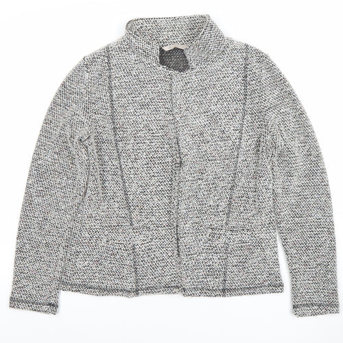 Marks and Spencer Women’s Grey Woven Blazer UK 14 Classic Single-Breasted Jacket